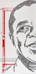 Louis Armstrong (2011)<br />3' x 6'<br />pen, brush, India ink and oils on paper